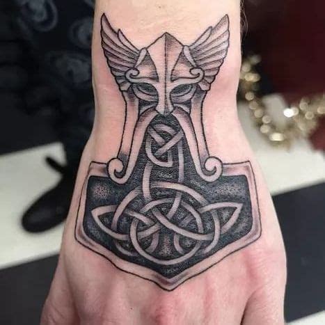 101 Amazing Mjolnir Tattoo Designs You Need To See Mjolnir Tattoo