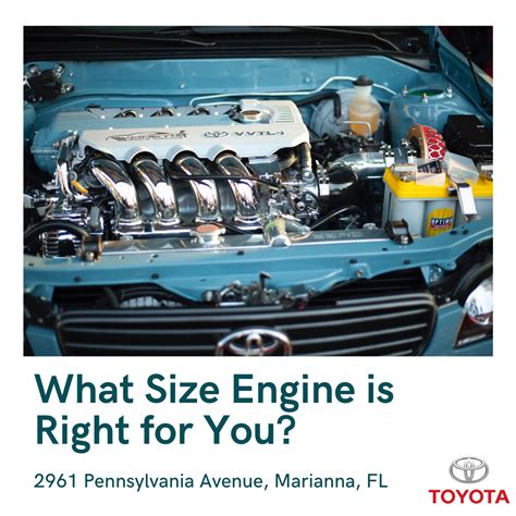What Size Engine Is Right Toyota Marianna Toyota Financing Near