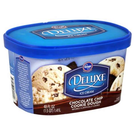 Kroger Deluxe Chocolate Chip Cookie Dough Ice Cream Fl Oz Fred Meyer