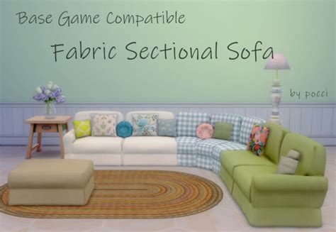 Must View Bgc Fabric Sectional Sofa By Pocci By Garden Breeze Sims 4