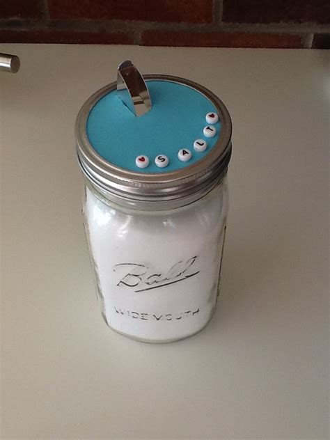 Change Out A Mason Jar Lid For The Top Of A Salt Shaker And You Have A