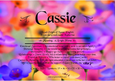 Cassie How To Be Outgoing Cassie Names With Meaning