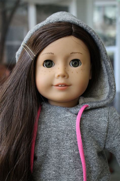 American Girl Grey Hoodie Sweatshirt 18 Inch Doll Clothing Etsy My