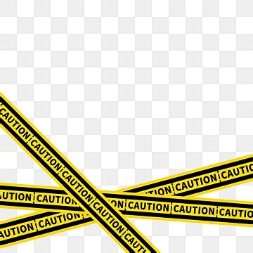 Cordon Yellow Warning Hazard Border Warning Line Frame Warning PNG