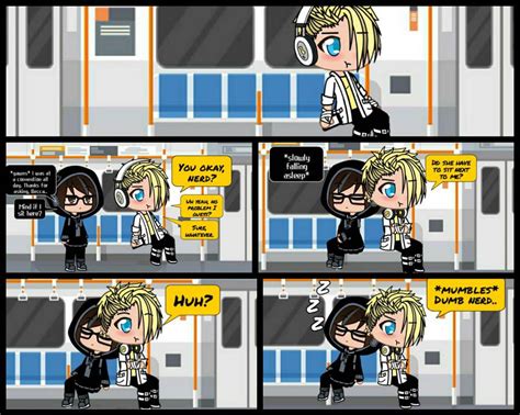 Lucy And Becca 1 The Subway By Redlikegreenday On Deviantart
