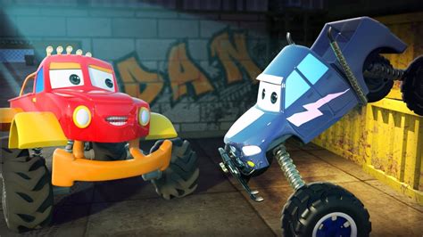 Somewhat akin to dressage with giant trucks, drivers are free to select. Monster Truck Dan: Clash of Giants | Kids Songs | Cartoon ...