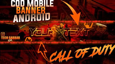 How To Make Banner For Youtube Gaming Channel How To Make Cod Mobile