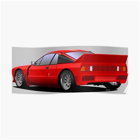 Lancia Rally 037 Stradale Poster By 2fedex2 Redbubble