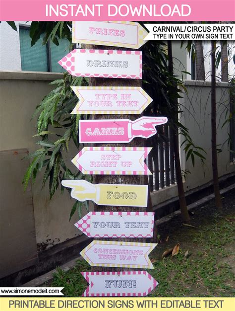 7 Best Images Of Printable Direction Signs Free Printable Carnival