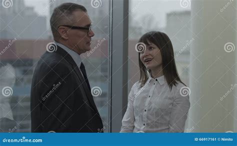 Secretary And Her Boss Flirting In Office Stock Video Video Of Love