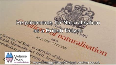 Requirements For Naturalisation As A British Citizen Youtube