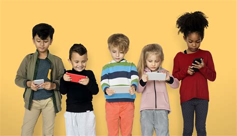 Little Children Playing Smart Phone Youthrive Integrated Therapy