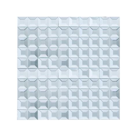 Beveled Glass 1x1 Mosaic Silver Mirror Square Tile Jmrm1 Home Decor Az