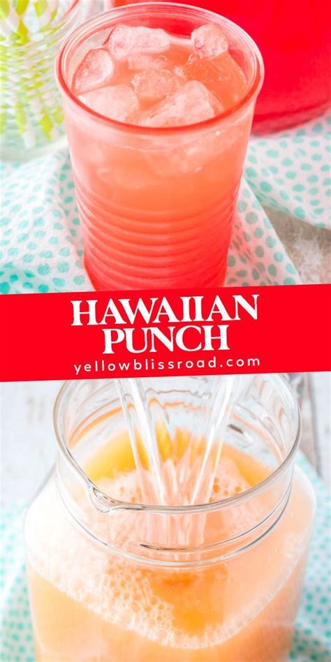 Homemade Hawaiian Punch Is The Best Fruit Punch Recipe This Tropical Combination Of Juices Is