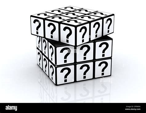 Rubiks Cube With Question Mark Stock Photo Alamy