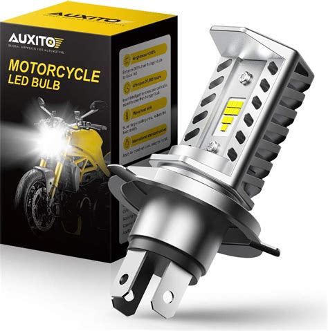 AUXITO H4 9003 Motorcycle LED Bulb Dual Beam Light Conversion Kit With