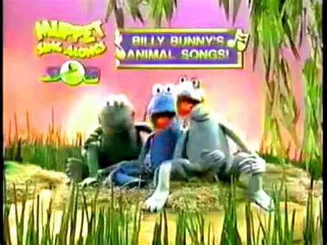 I recommend this for anyone who has a child who likes music and dancing and singing. Muppet Sing-Alongs: Billy Bunny's Animal Songs VHS Trailer ...