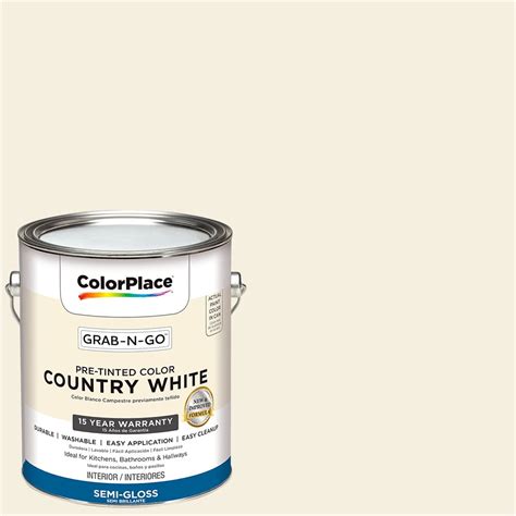 Colorplace Ready To Use Interior Paint Country White 1 Gallon Semi