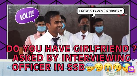 Do You Have Girlfriend Asked By Interviewing Officer In Ssb 😰🥵😥
