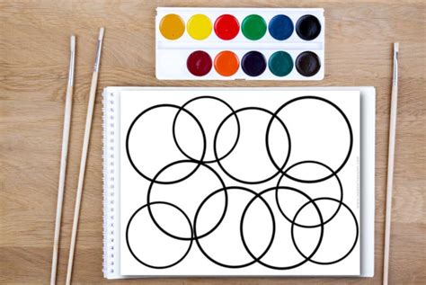 Rainbow Circle Watercolor Art Easy Activity For Kids Made With Happy
