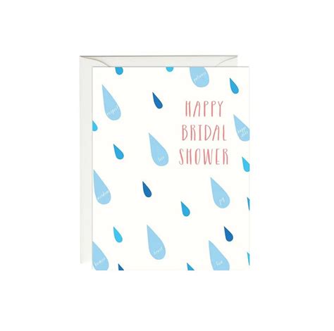 Pawgcbs0003 Happy Bridal Shower Raindrop Blessings Gus And Ruby Letterpress