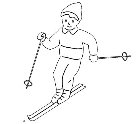 Skifahrer Abfahrt - skier downhill dxf dwg Vorlagen Downloads kostenlos