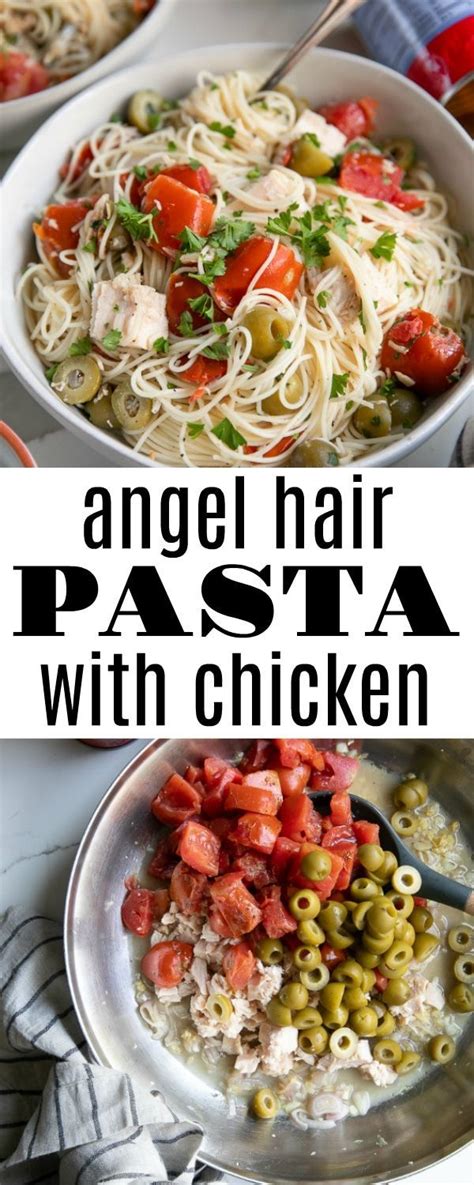 Hi everyone, today i'm eating chicken alfredo with angel hair pasta. 15 Minute Chicken and Angel Hair Pasta | Recipe | Chicken ...