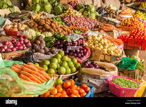 Fruit And Vegetable Market Stock Photo Alamy