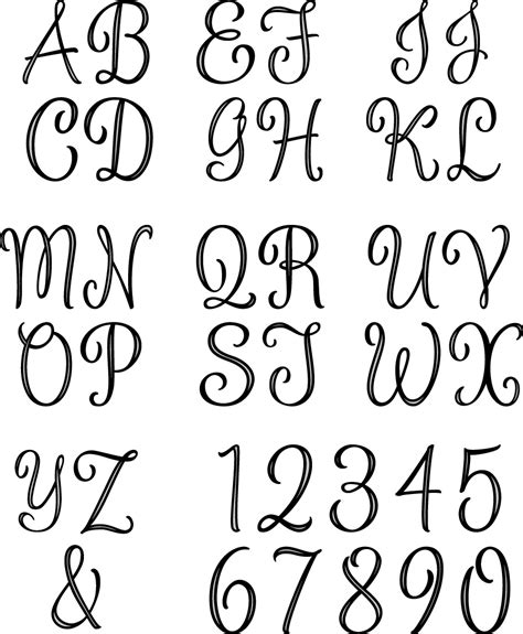 7 Best Images Of Free Printable Monogram Alphabet Letters Free