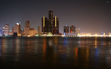 Detroit Skyline Wallpaper Wallpapersafari