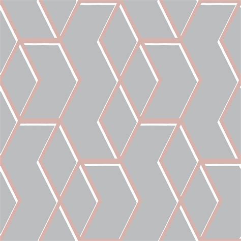 Graham And Brown Archetype Grey And Rose Gold Wallpaper 104734
