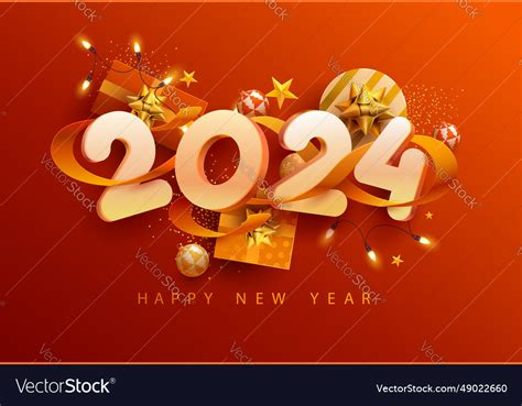 Happy New Years 2024 Royalty Free Vector Image