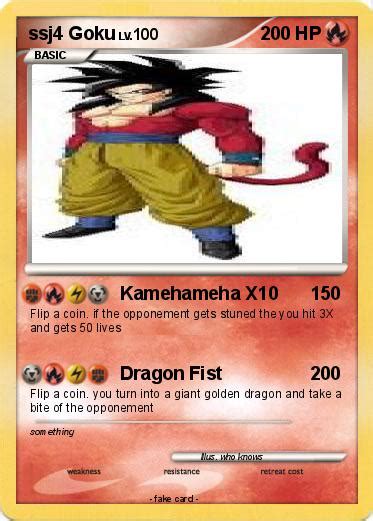 Pokémon Ssj4 Goku 51 51 Kamehameha X10 My Pokemon Card
