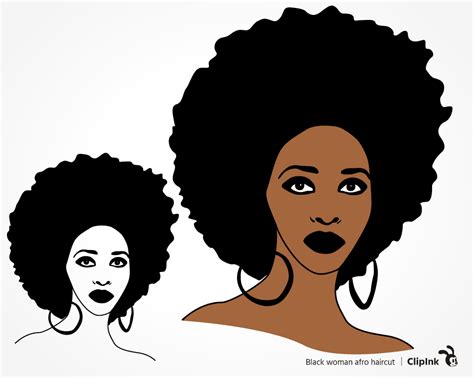 Black Woman Svg Afro Haircut Svg Png Eps Dxf Pdf Clipink