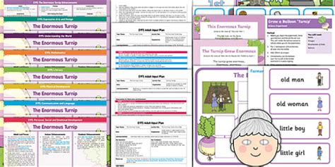 Eyfs Enormous Turnip Planning And Resource Pack Reception