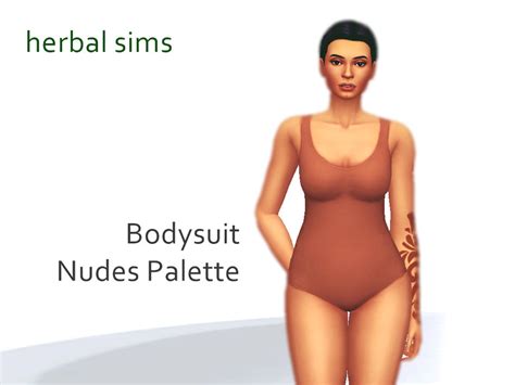 The Sims Resource HS Bodysuit Nudes Palette