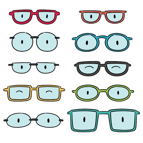 Premium Vector Vector Set Of Eyeglasses