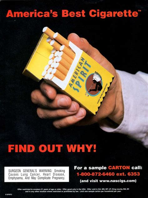 From The History Of Cigarette Brands Natural American Spirit Cigsspot