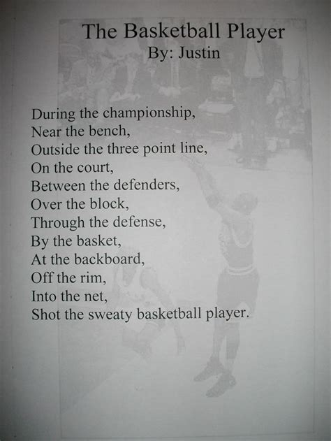 Viewing Gallery For - Basketball Poems That Rhyme | Basketball quotes