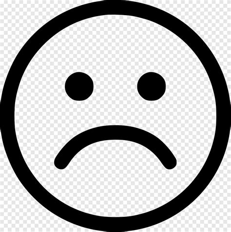 Zwarte Trieste Emoji Illustratie Face Sadness Smiley Computer Icons