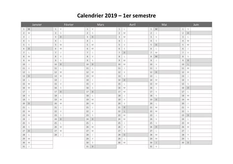 Calendrier 2019 Imprimable Pdf Word Excel Calendrier 2021 And 2022