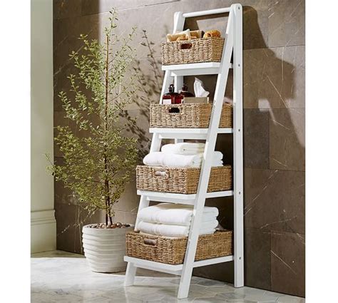 Ainsley Ladder Floor Storage With Baskets In 2021 Restroom Decor