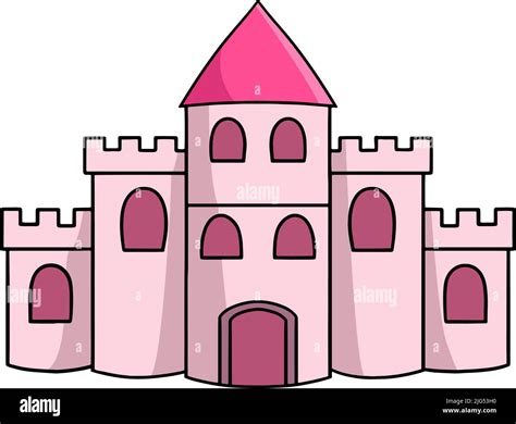 Castle Cartoon Colored Clipart Illustration Stock Vector Image And Art