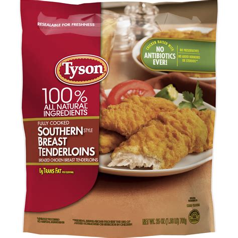 Tyson Fully Cooked Southern Style Frozen Chicken Tenders 25 Oz