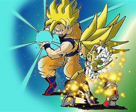 Goku Vs Sonic Lineart By Supermarioguy On Deviantart Gambaran