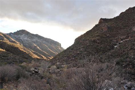 North Upper Sabino Canyon Road Hiking Trail Catalina Foothills Arizona