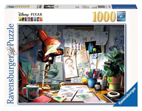 Ravensburger Disney Pixar The Artists Desk 1000 Piece Jigsaw Puzzle