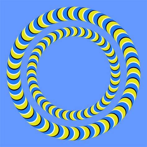 Illusions And Illustrations Moving Circles Illusion Moving Spiral