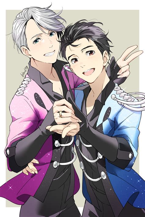 Yuri On Ice Victor Nikiforov And Yuri Katsuki Yuri On Ice Yuri Anime