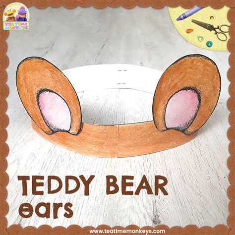 Teddy Bear Ears Craft Tea Time Monkeys